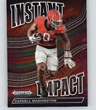 2023 Panini Prizm Draft Picks Instant Impact #15 Darnell Washington Official Football Trading Card RC Rookie Official Football Trading Card