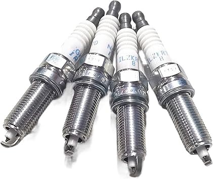 4PCS X Genuine OEM Parts Auto Iridium Spark Plug 09482-00642,ILZKR7D8 Compatible With Suzuki Vitara SX4 S-cross Swift 1.0T, 1.4T Engine Automotive Replacement Spark Plugs