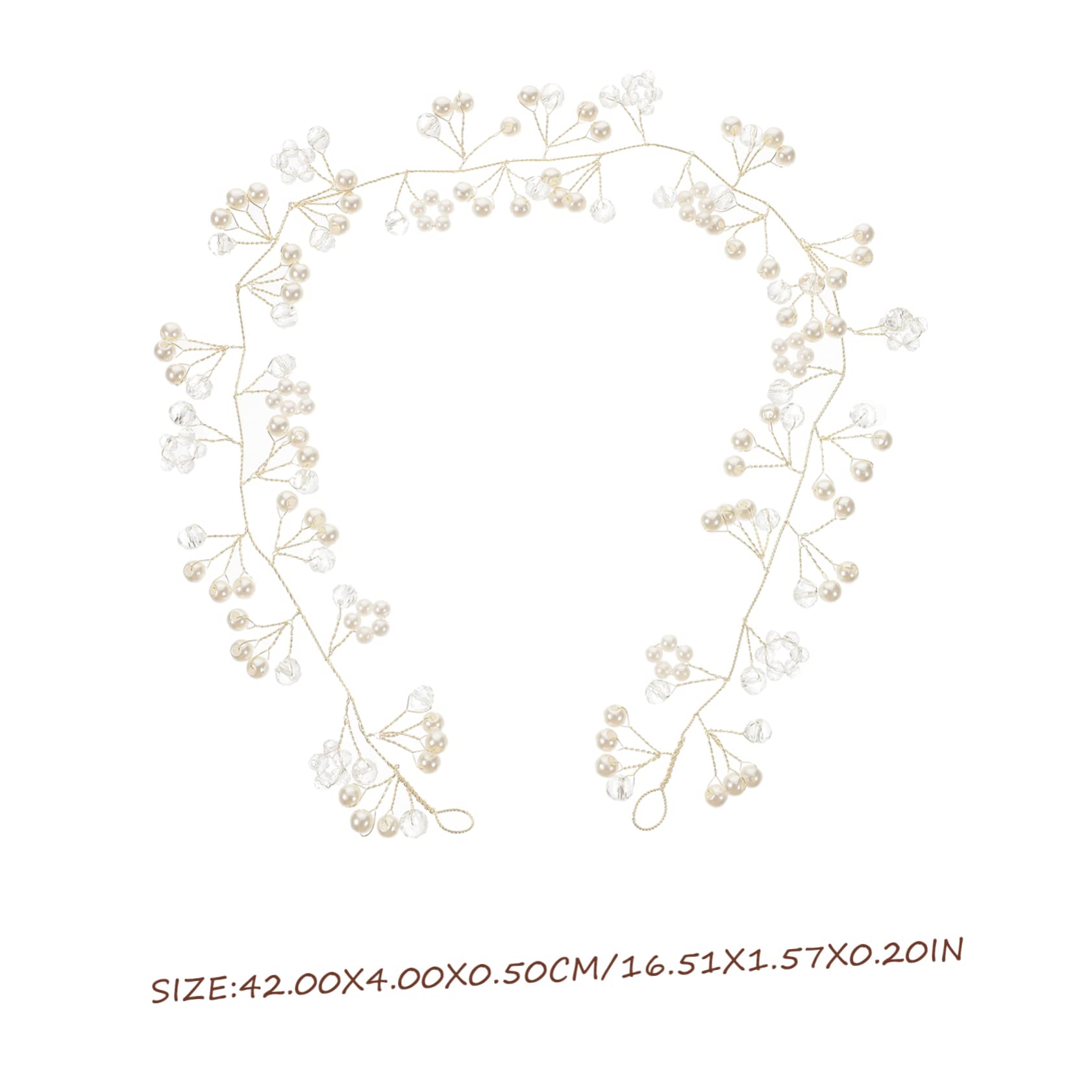 Healeved 5piezas Diadema De Perlas Elegante Para Novia Accesorio De Cabello Beaded Headband Para Fiestas y Bodas Tocado Para Niñas y Adultas Para Cosplay y Fotografía
