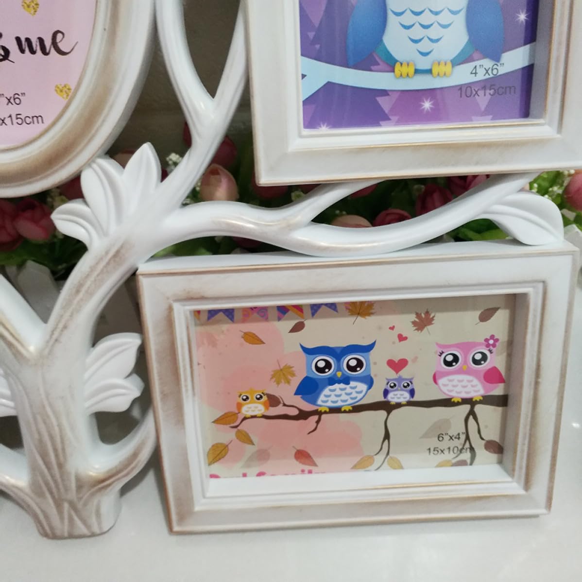 FOMIYES Cornice per da in Pvc Bianca a Forma di Organizer Creativo per Protezione, per Compleanni e Anniversari in Casa