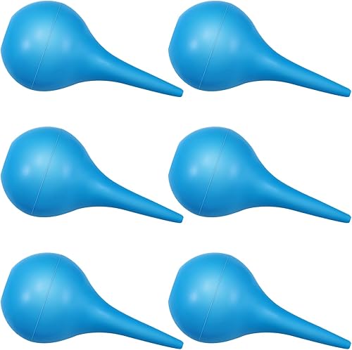 Nuanchu Paquete de 6 jeringas de mano con bombilla de mano de 1.08 fl oz (1.0 fl oz) de goma de lavado, bola de jeringa para bebés, cachorros,