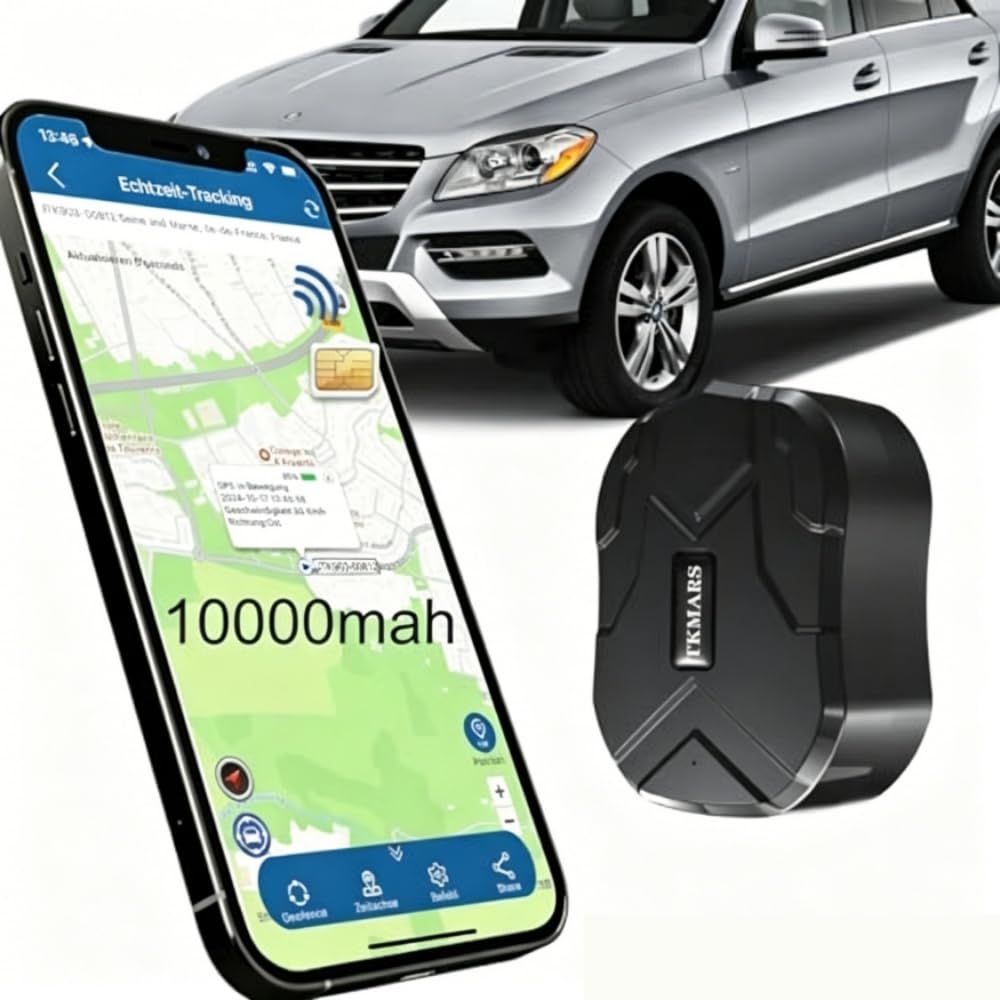 Traceur GPS Voiture avec Micro TK905B Tracker GPS sans Abonnement Positionnement en Temps Réel Localisateur d'alarmes Multiples Antivol Voiture pour Camping Cars,Flottes,Camion,Taxi,Bus