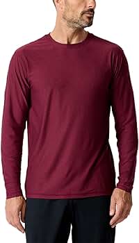 NFL GYM EQUIPMENT 長袖シャツ athletic wear Amazon.com: Men's Soft Crewneck UPF 50+ UV Sun Protection