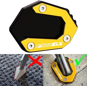 Modeer Motorcycle Kickstand shoe Side Stand Enlarge Extension Pad Compatible with B&M&W F900GS 2024 | F900GS Adventure 2024 CNC f 900 gs f900 gsa Accessories gold-1