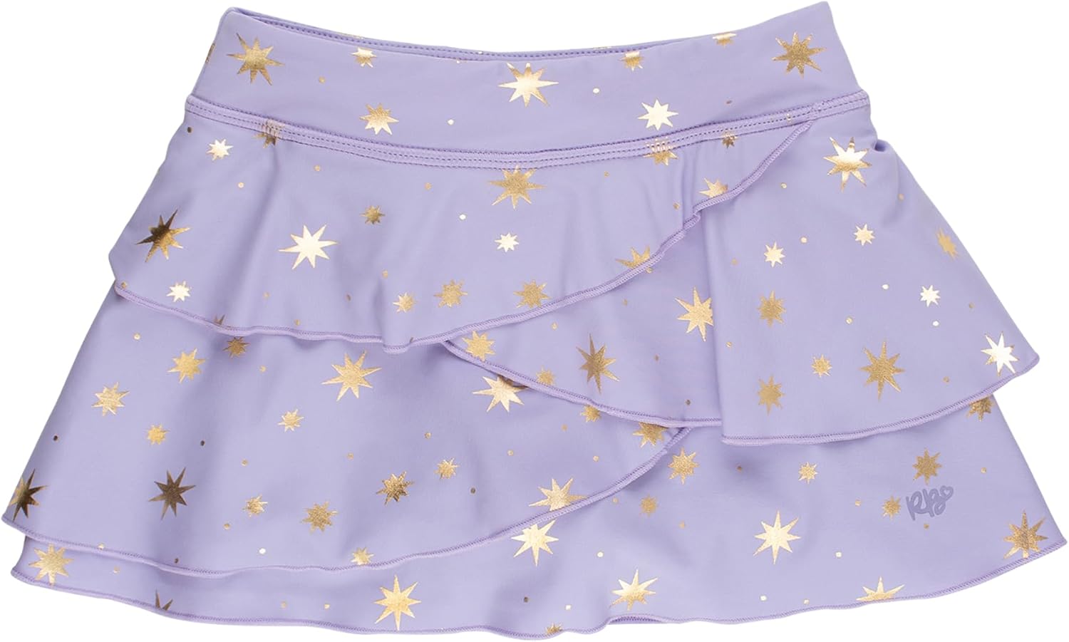 RuffleButts Girls UPF50+ Active Princess Tiered Skort
