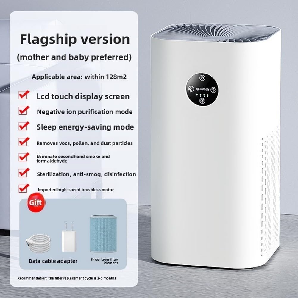 Purificatore d'aria per animali domestici, sistema di filtrazione a 4 stadi con pre-filtro lavabile per la casa, funzionamento silenzioso per rimuovere peli e odori