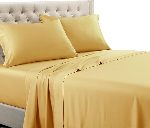 Miniatura 28 de Royal Tradition Juego de sábanas de 600 hilos, 100% algodón, bolsillo súper profundo de 22 pulgadas, tamaño California King, color blanco