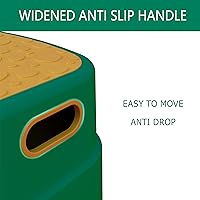 Vista 6 de HOMKO Taburete de 2 escalones para niños pequeños, taburete para entrenamiento para ir al baño, cocina, fregadero y inodoro, taburetes