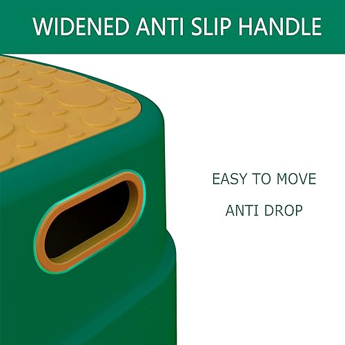 Miniatura 6 de HOMKO Taburete de 2 escalones para niños pequeños, taburete para entrenamiento para ir al baño, cocina, fregadero y inodoro, taburetes