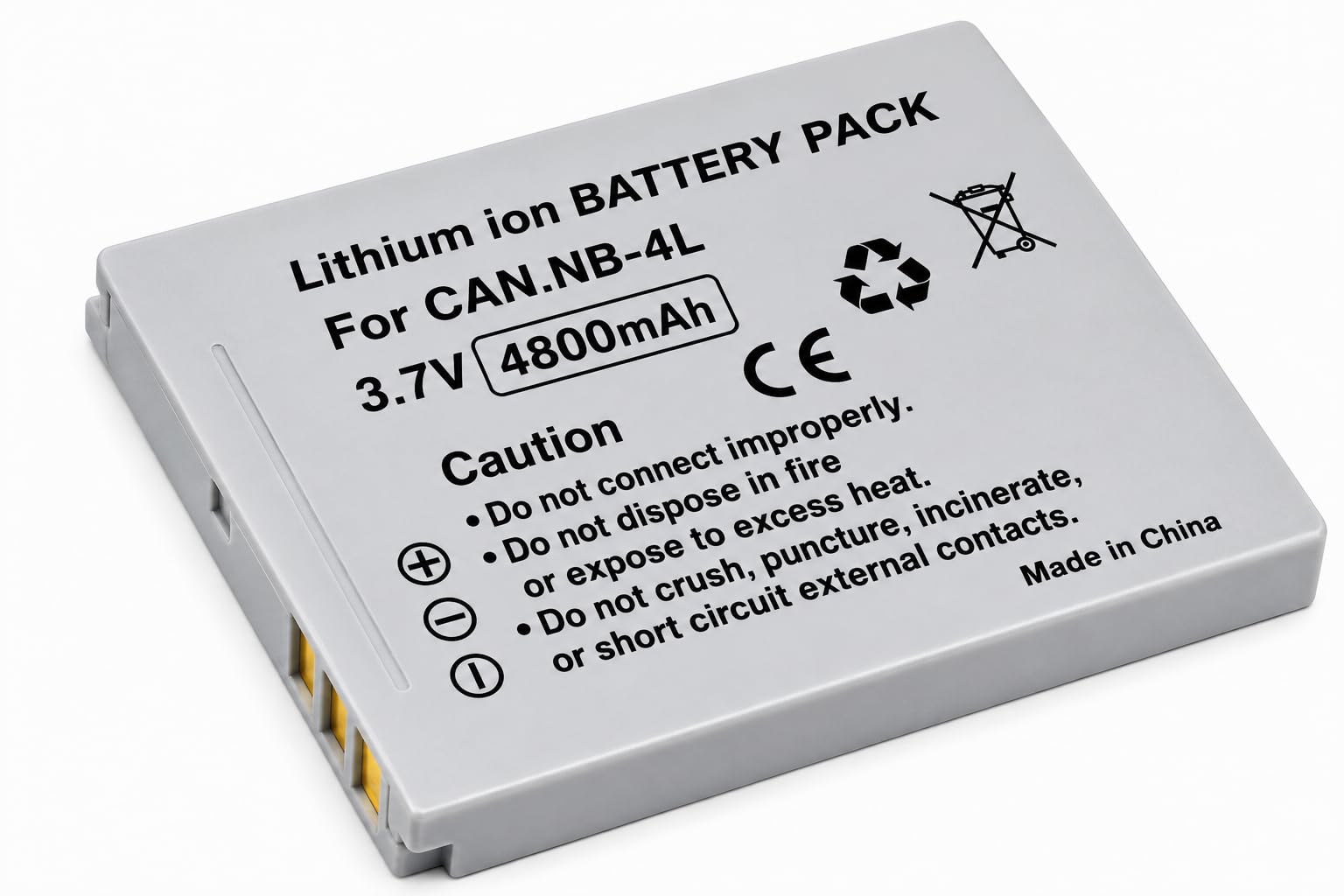 NB-4L Battery Compatible with Canon PowerShot SD30/40, SD200/300/400/430/450, SD600/630, SD750/780, SD940/960, SD1000/1100/1400, TX1, ELPH 100 300 310 331 VIXIA Cameras-image-7