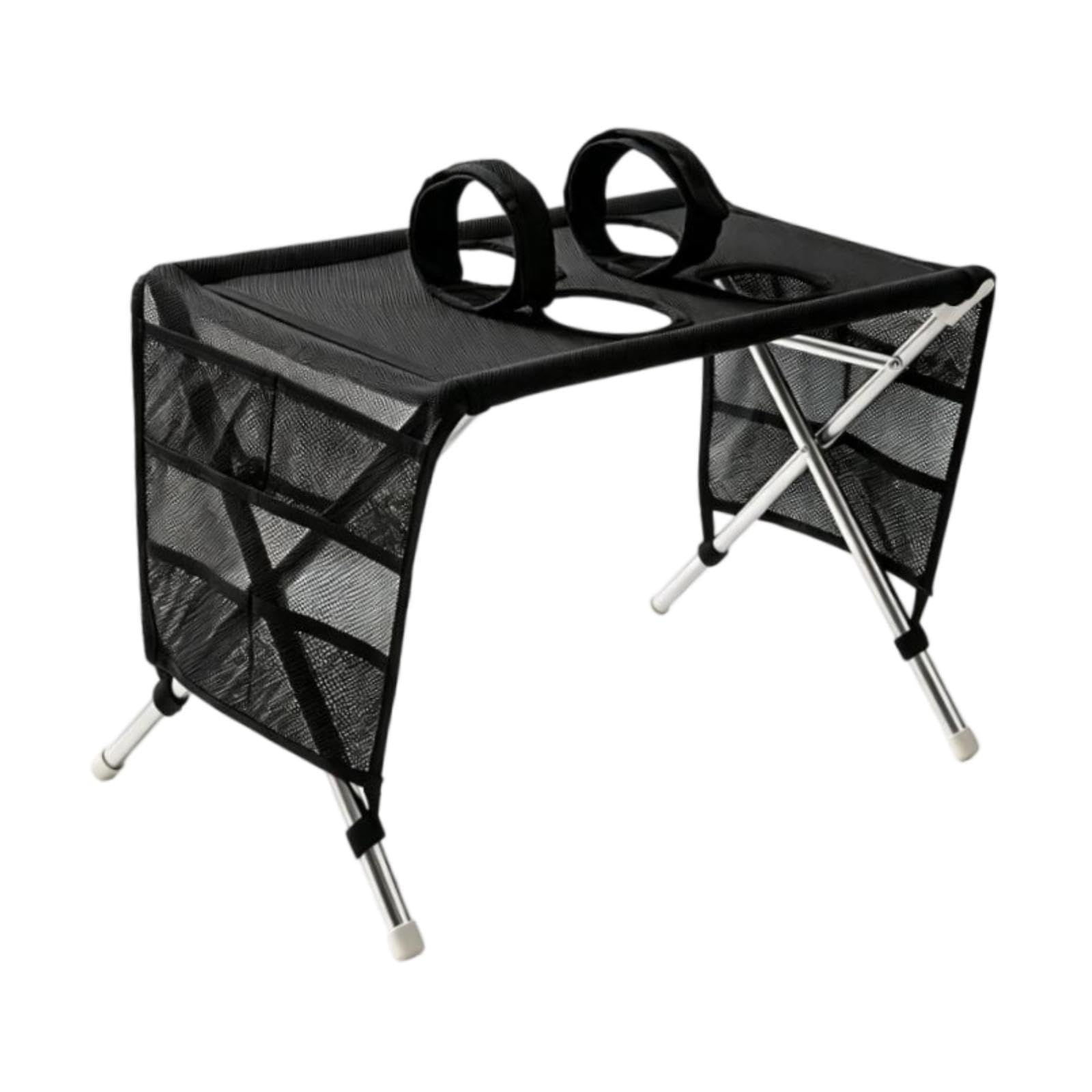 Milageto Grooming Pet Washing Bath Stand Grooming Station with Painted Iron Tube Frame Surface Securing Strap Foldable Structure suitable for pet care bathing (Black with Restraint Loops)
