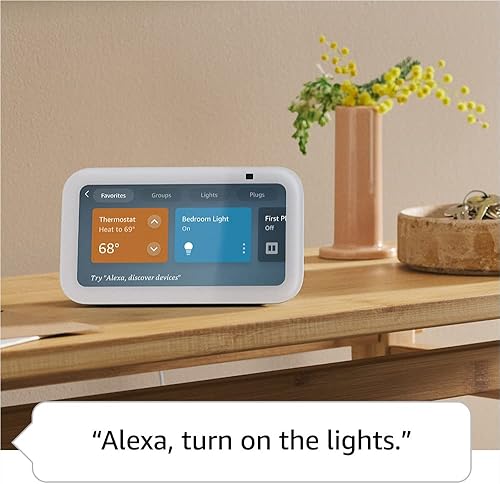 Miniatura 3 de Echo Show 5 (3rd Gen) Charcoal with Tienda Basics Smart Color Bulb