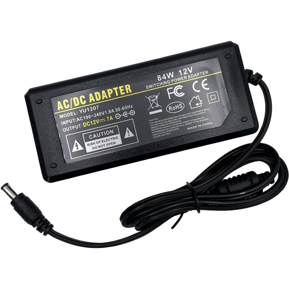 12V 5A Power Supply Adapter Conventer 60W, AC To DC Power Supply, AC/DC Driver Transformer 5.5mm X 2.1mm 5.5x2.1 Jack Wall Plug For LED Strip Lights, Router, CCTV Camera, ADSL Cats - View #11