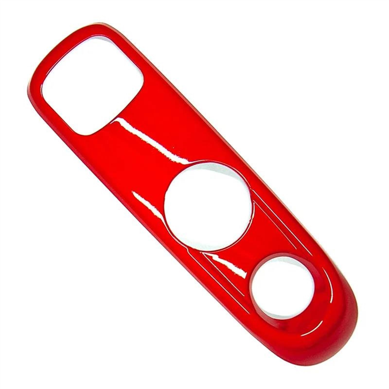 Car Gear Shift Panel Decoration Shell Protective Cover Stickers Interior for Mercedes for Smart 451 for Fortwo HGMGFYCX(Red)