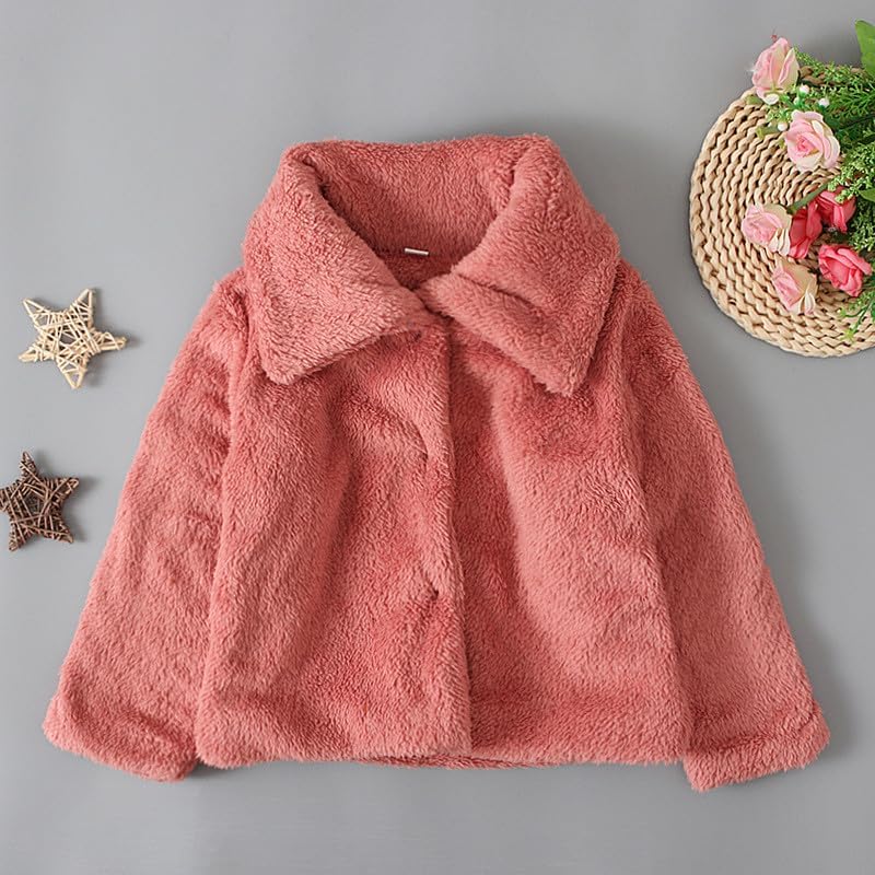 Miniatura 2 de Abrigos para bebés y niñas chaquetas manga larga cárdigan sólido grueso chaqueta cremallera de felpa abrigo niños