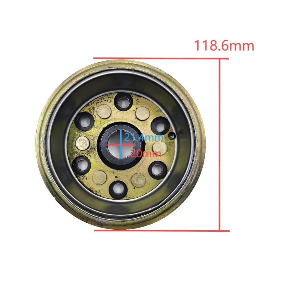 Rotor de generador de Magneto de Volante de inercia de 95 mm de diámetro Interior, Compatible con Linhai 260, 300, 24002, 2.1.01.2021, LU019988, SS 300B
