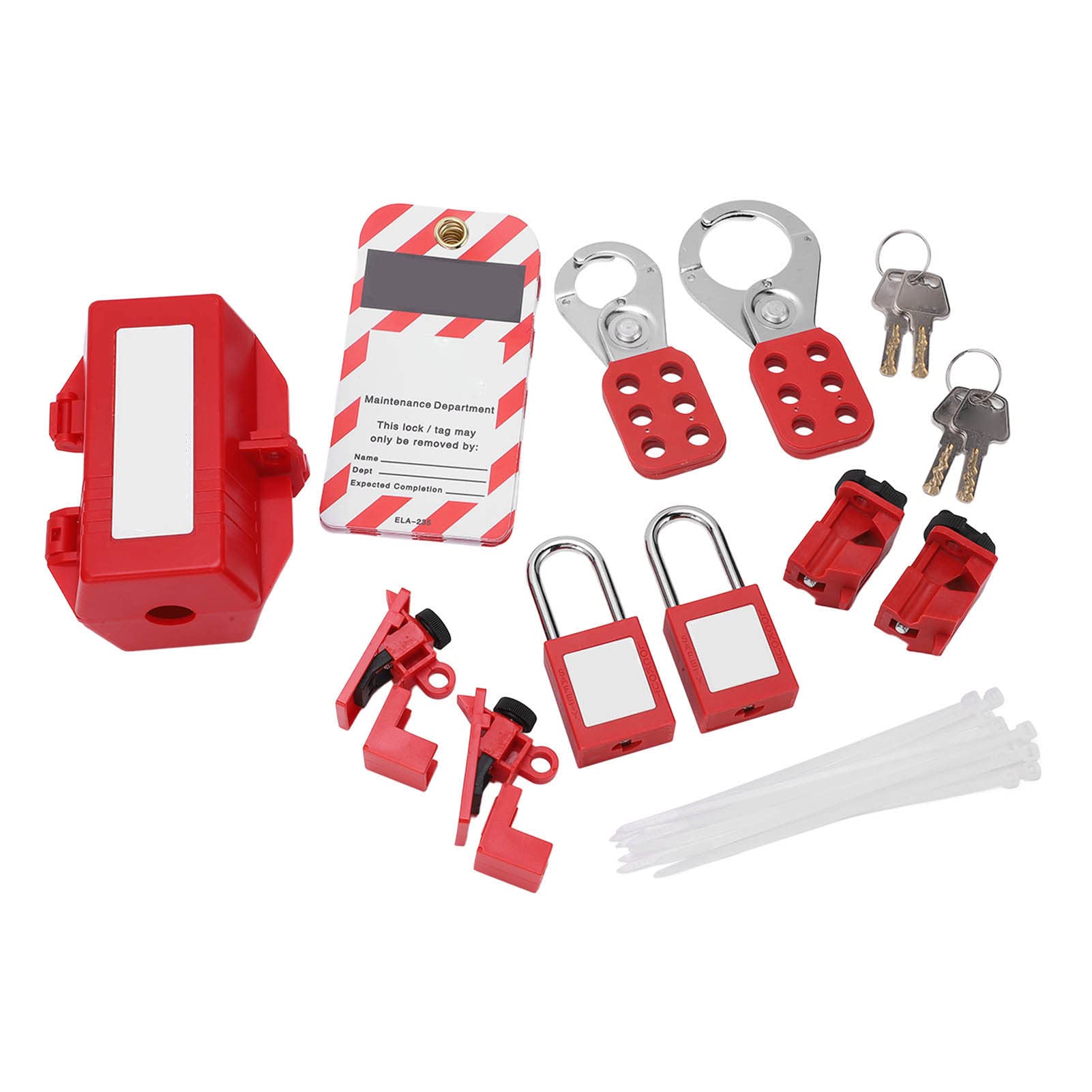 Buy Electrical Lockout Tagout Kit, Safety Padlocks Set Circuit Breaker