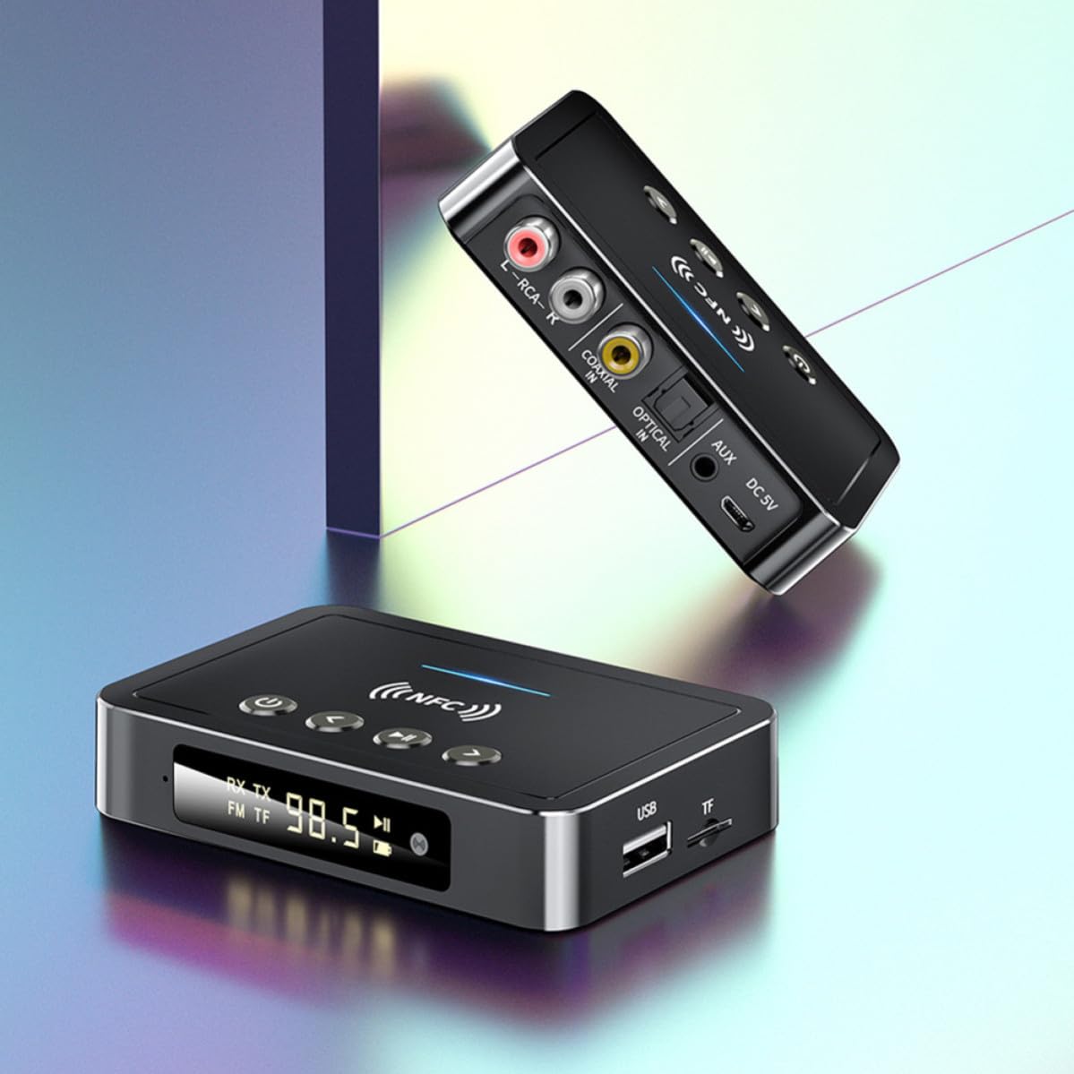 Receptor de Audio Inalámbrico 5.0 Pantalla HD y Control