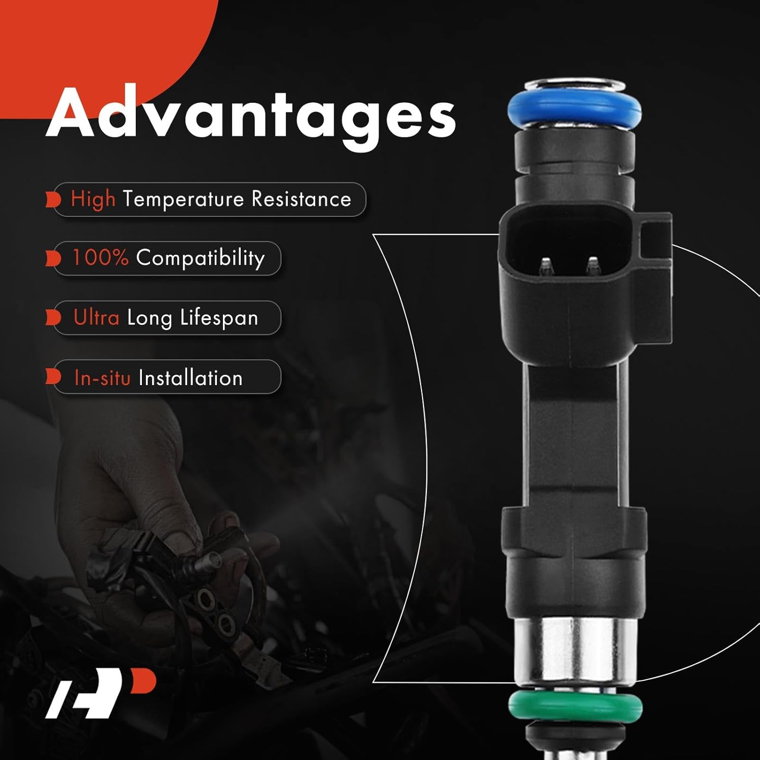 A-Premium Fuel Injectors Compatible with Ford E-150, E-250, Expedition, F-150, E-150/E-350 Club Wagon, E-350/E-450/F-250/F-350 Super Duty, 2003-2009, V8 5.4L, Replace# 0280158138