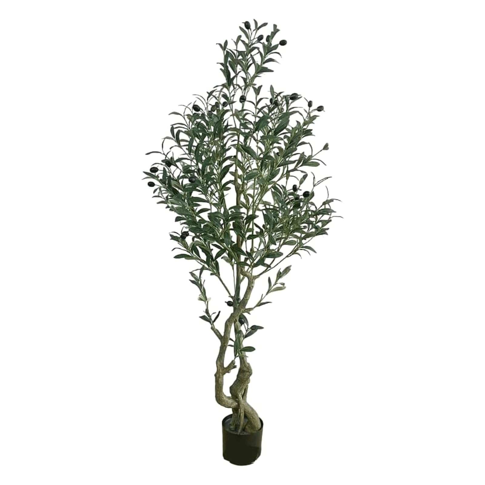 HCZKIUJY Bonsai Artificial Trees Realistic Artificial Olive Tree Fake Tree 4.9ft Fake Plants Indoor and Outdoor Artificial Plants