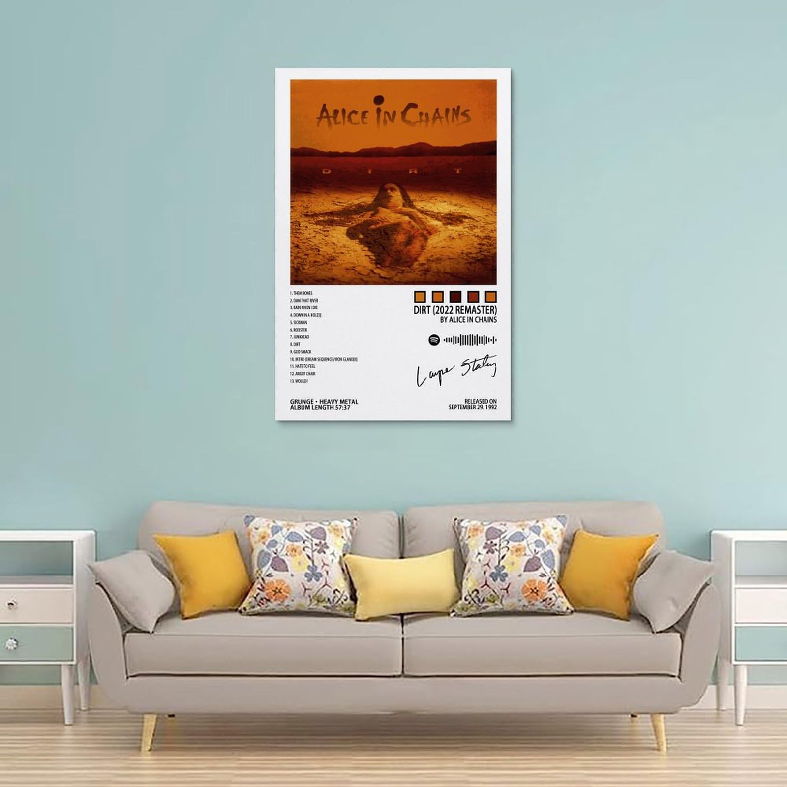 Amazon.com: MOOOY Alice Poster in Chains Dirt 2022 Remaster Album