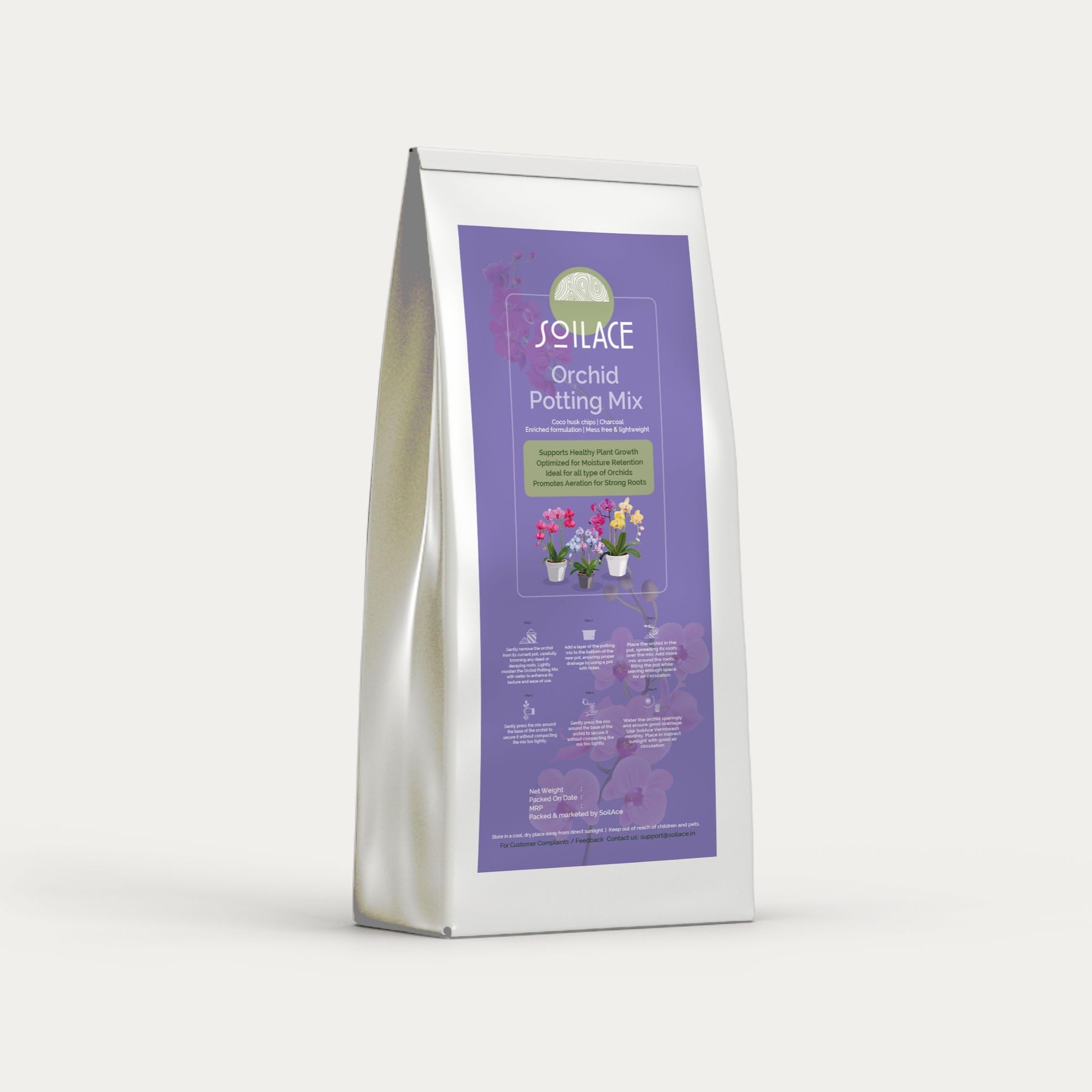10 Litre Volume | Orchid Potting Mix | Coconut Husk Chips with Charcoal | Indoor and Outdoor Use | Organic Growing Medium-picture-26