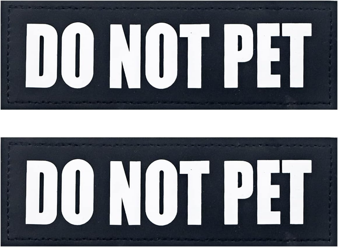 8 Service Hund Patches - Abnehmbare Aufnäher Für Hundegeschirr Und Westen