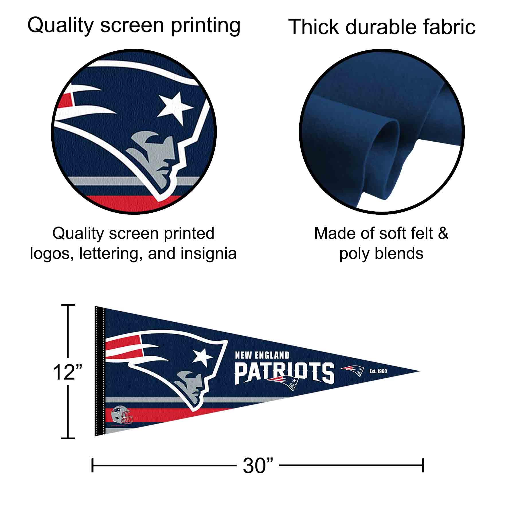 New England Patriots 3x5 Foot Banner Flag - NFL Team Decor 10 thumbnail image