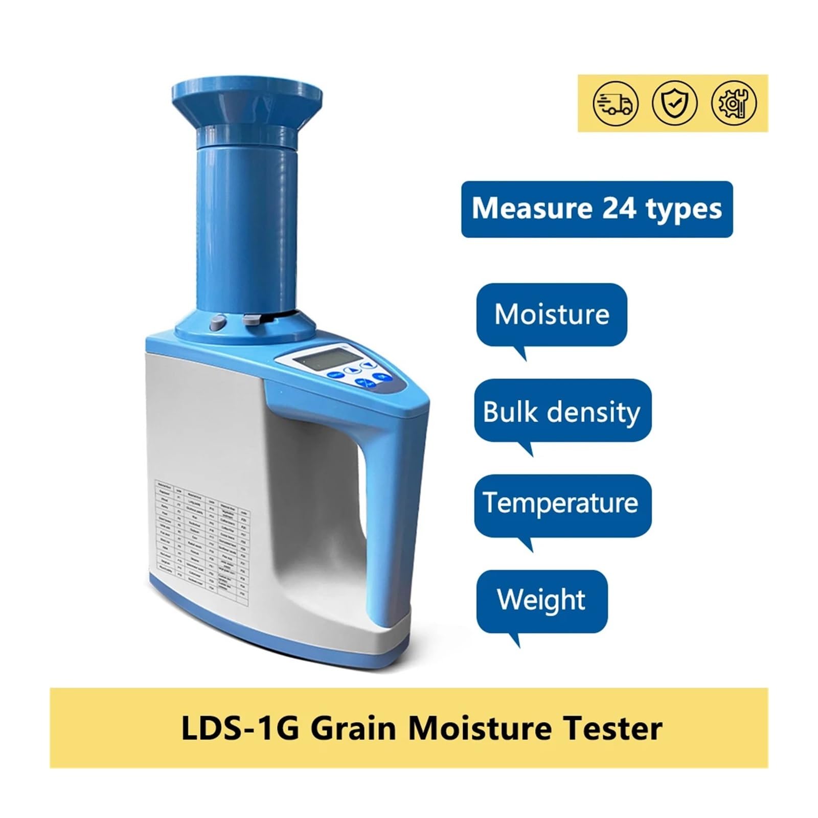 Medidor De Humedad De Grano Profesional, De Alta Precisión, Digital, For Trigo, Maíz, Arroz Y Cultivos De Trigo. Medidor Y Detector De Humedad. Instrumentos de medición de precisión