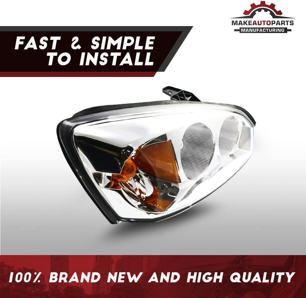 Passenger Right Side Headlight Headlamp Assembly Composite Clear Lens For Chevrolet Malibu 2004 2005 2006 2007 2008 - GM2503235
