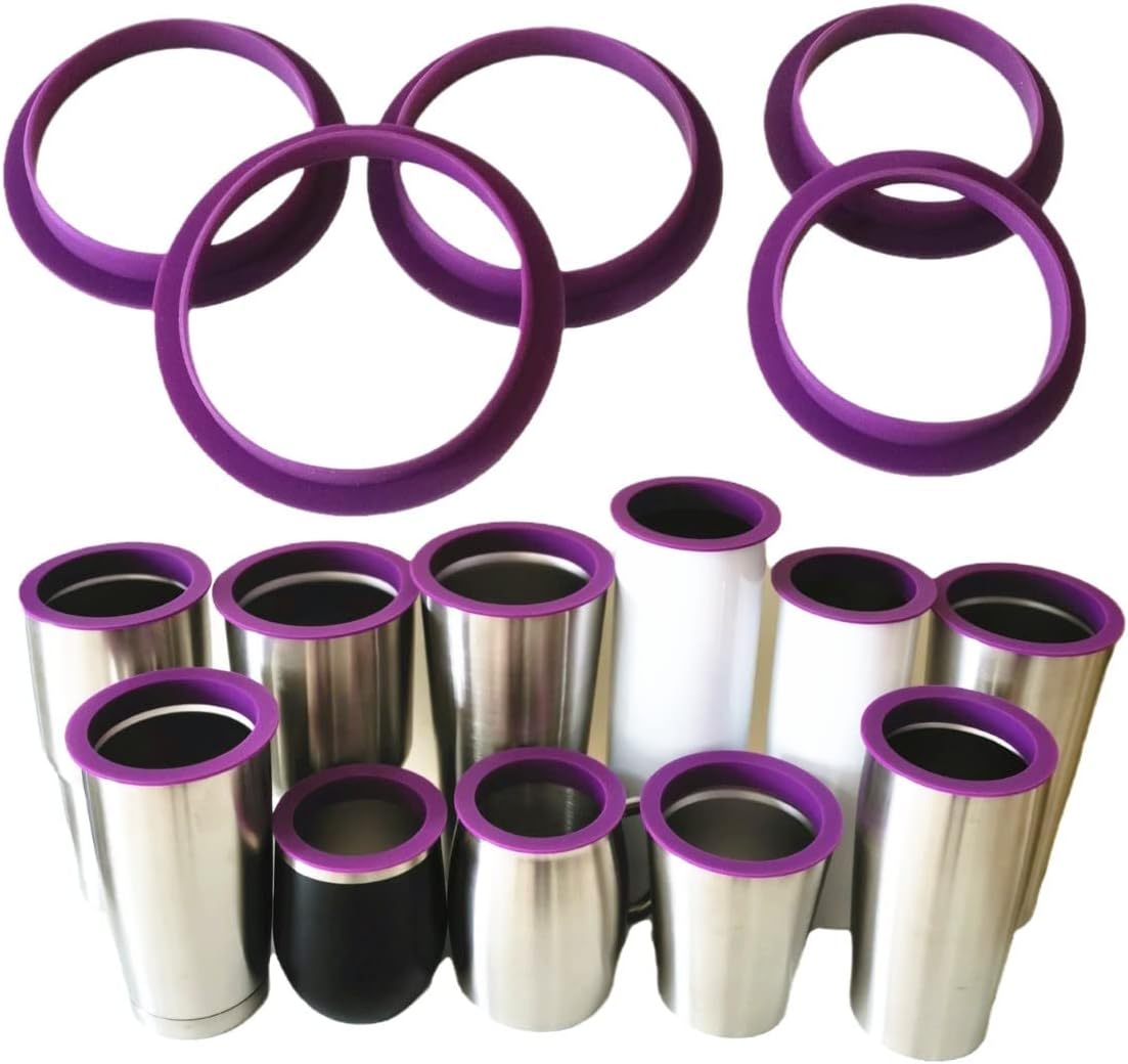 5PCS Tumbler Shields for Epoxy Tumbler, Silicone Tumbler Protector for Resin Paint