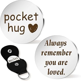Long Distance Relationship Gifts Back to School for Her Pocket Hug | Inspirational Gift Boyfriend Husband Wife Birthday Gift Ideas for Dad Mom Sister Daughter Son Friend Presents Graduation