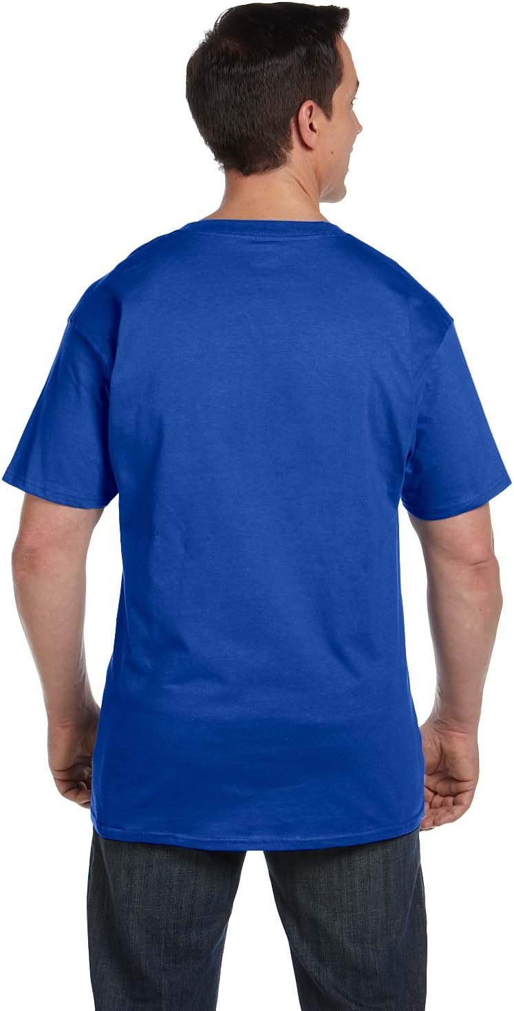 Hanes 5190P Adult 6.1 oz. Beefy-T with Pocket 3X-Large Deep Royal