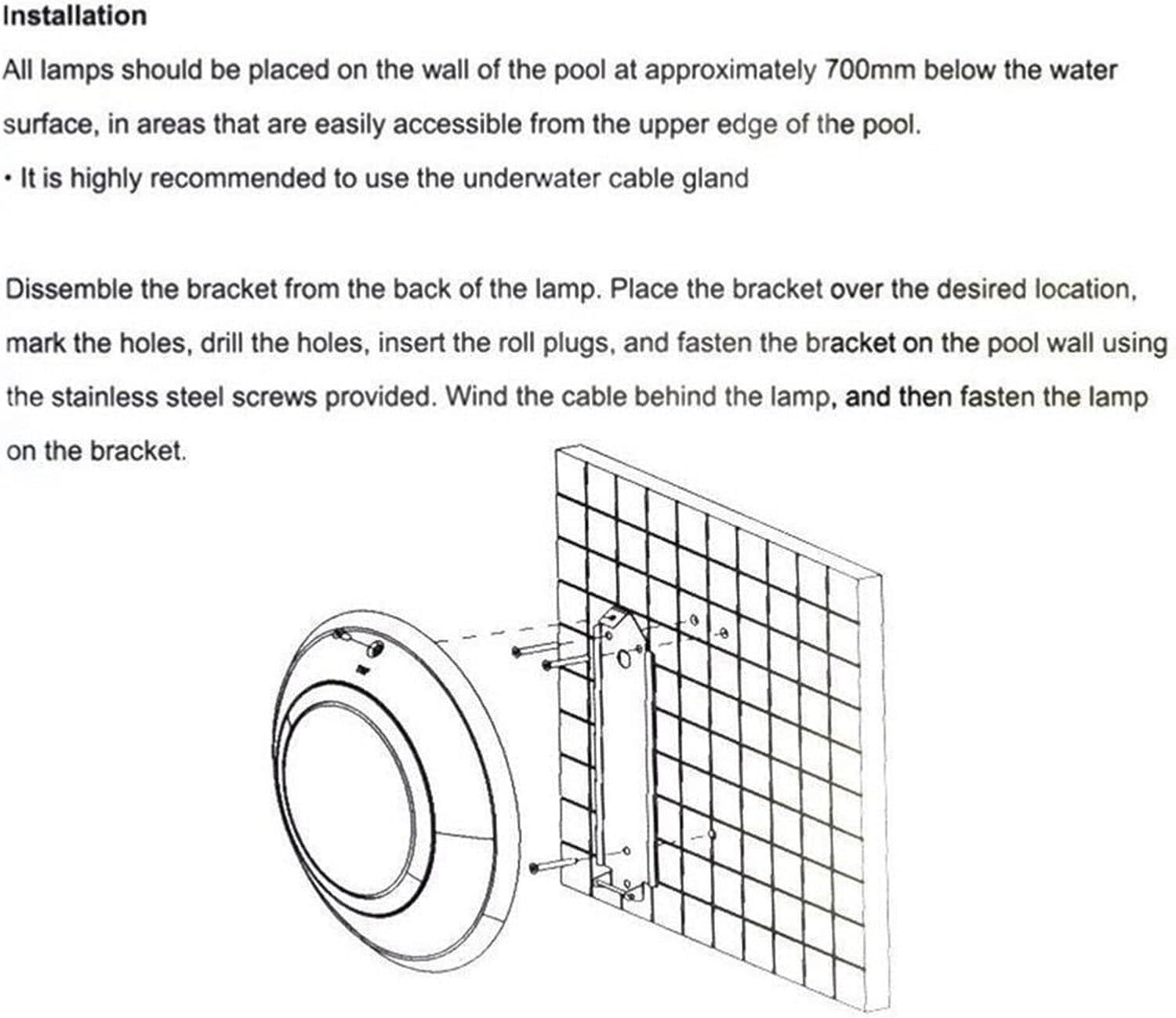 Teichleuchten, LED-Unterwasserleuchten für Pools, Unterwasserleuchten für Pools, Unterwasserleuchten aus Edelstahl, wasserdicht, Poolbeleuchtung (warmweiß, 24 V (9 W))