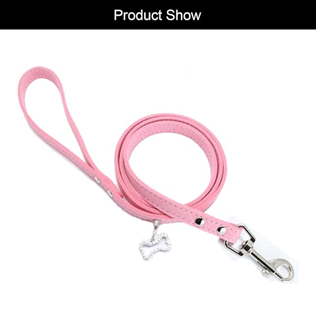 Foto 6 de 7 de Newtensina Correas para Mascotas de Mascotas Lindas Microfibra Correas para Perros pequeños - 4 pies