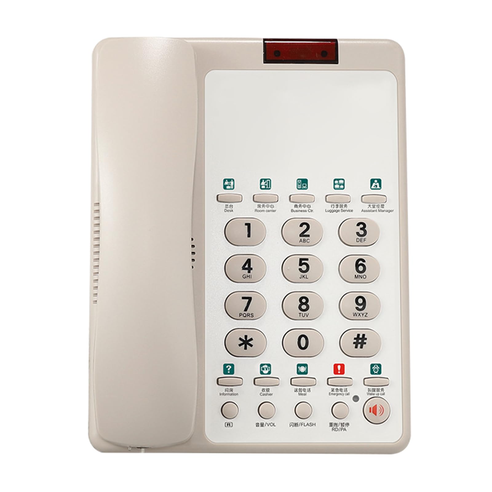 B188B Telefono da Reception ' Hotel Telefono Fisso Fisso con Chiamata Chiara a Risparmio energetico per Telefono per Hotel e Ufficio