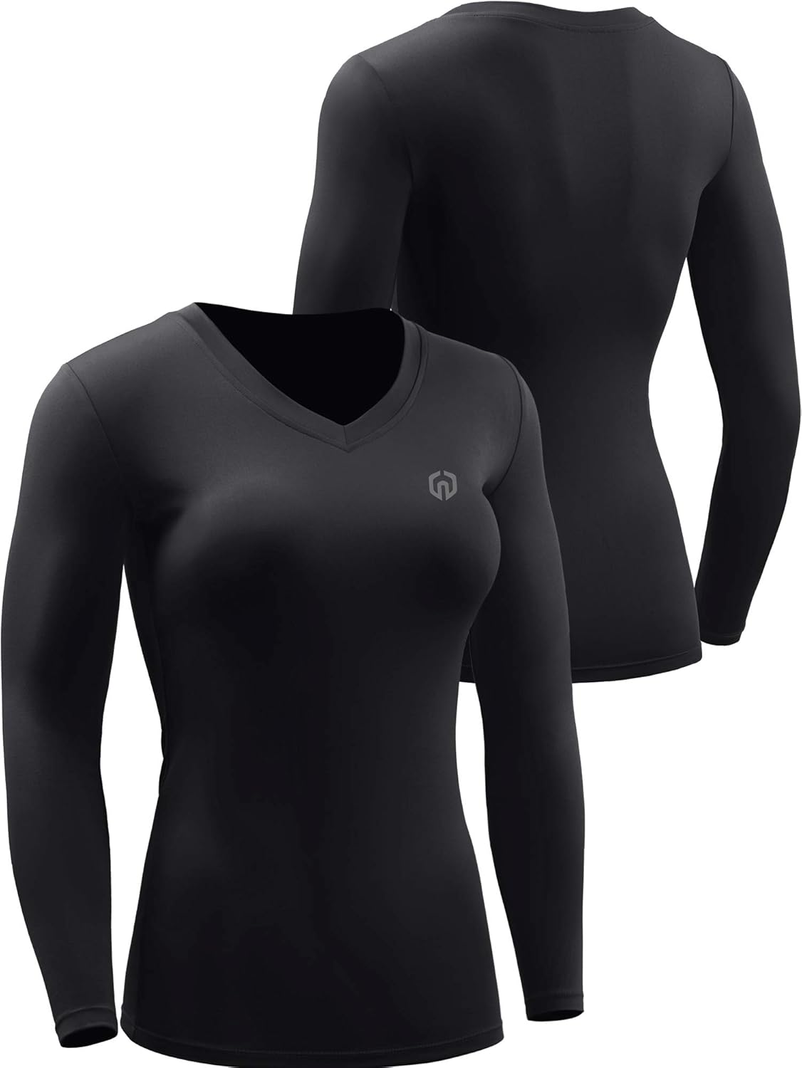 NELEUS Women's 3 Pack Compression Shirts Long Sleeve Yoga Athletic Running T Shirt - Image 2