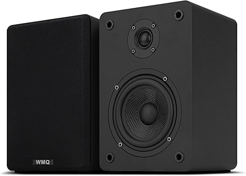 Altavoces pasivos de estantería de 40 W x 2 para tocadiscos y sistemas de cine en casa, altavoces estéreo de rango medio y alta frecuencia,