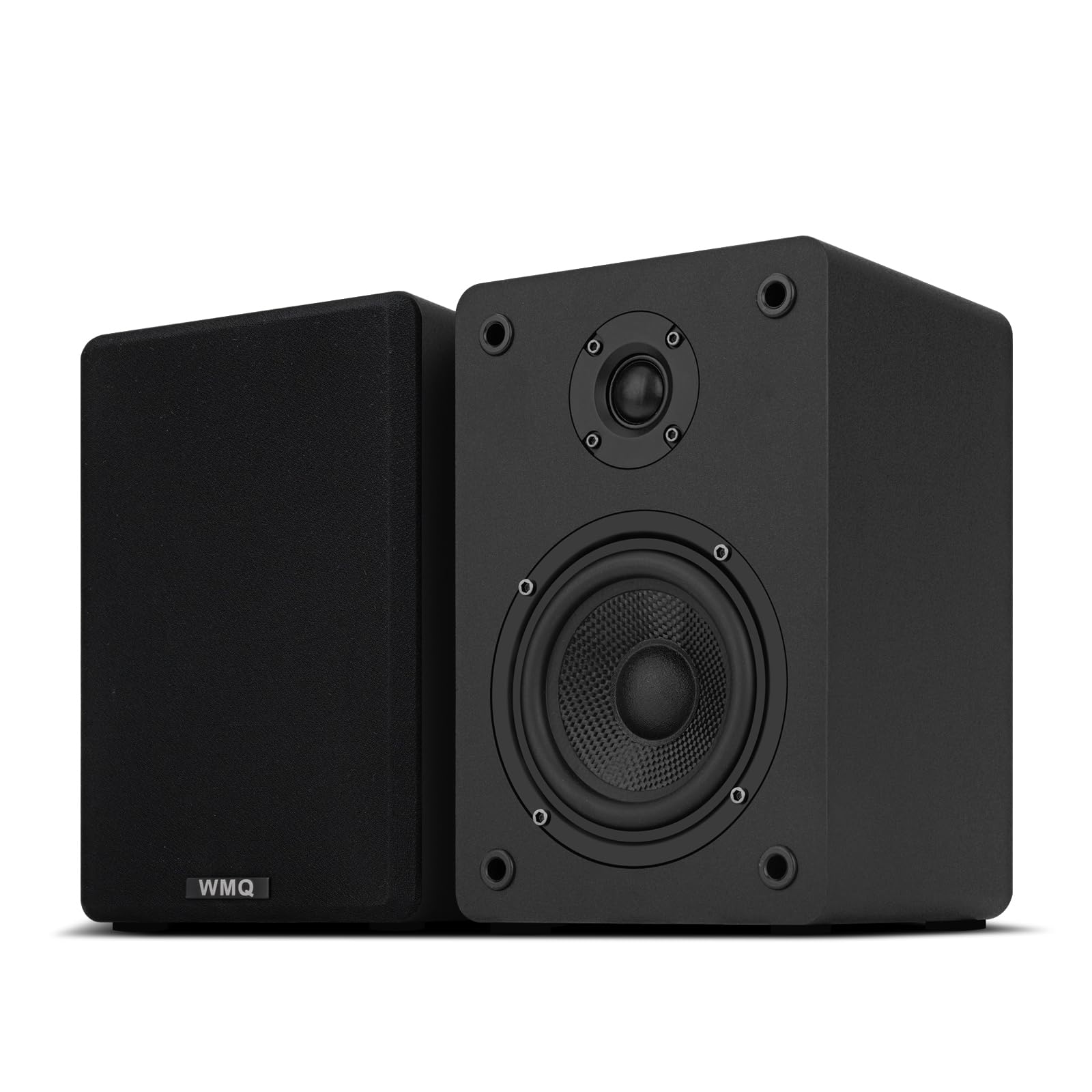 40W*2 Passive Bookshelf Speakers for Record Players and Home Theater Systems, Midrange and High-Frequency Stereo Speakers, Indoor Rear Surround Speakers, Requires a Amplifier,(Black)-image-17