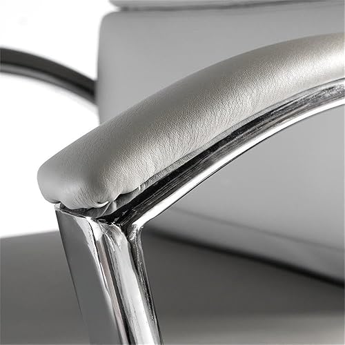 Miniatura 4 de Bush Business Furniture Silla ejecutiva Echo con respaldo alto, cuero gris claro