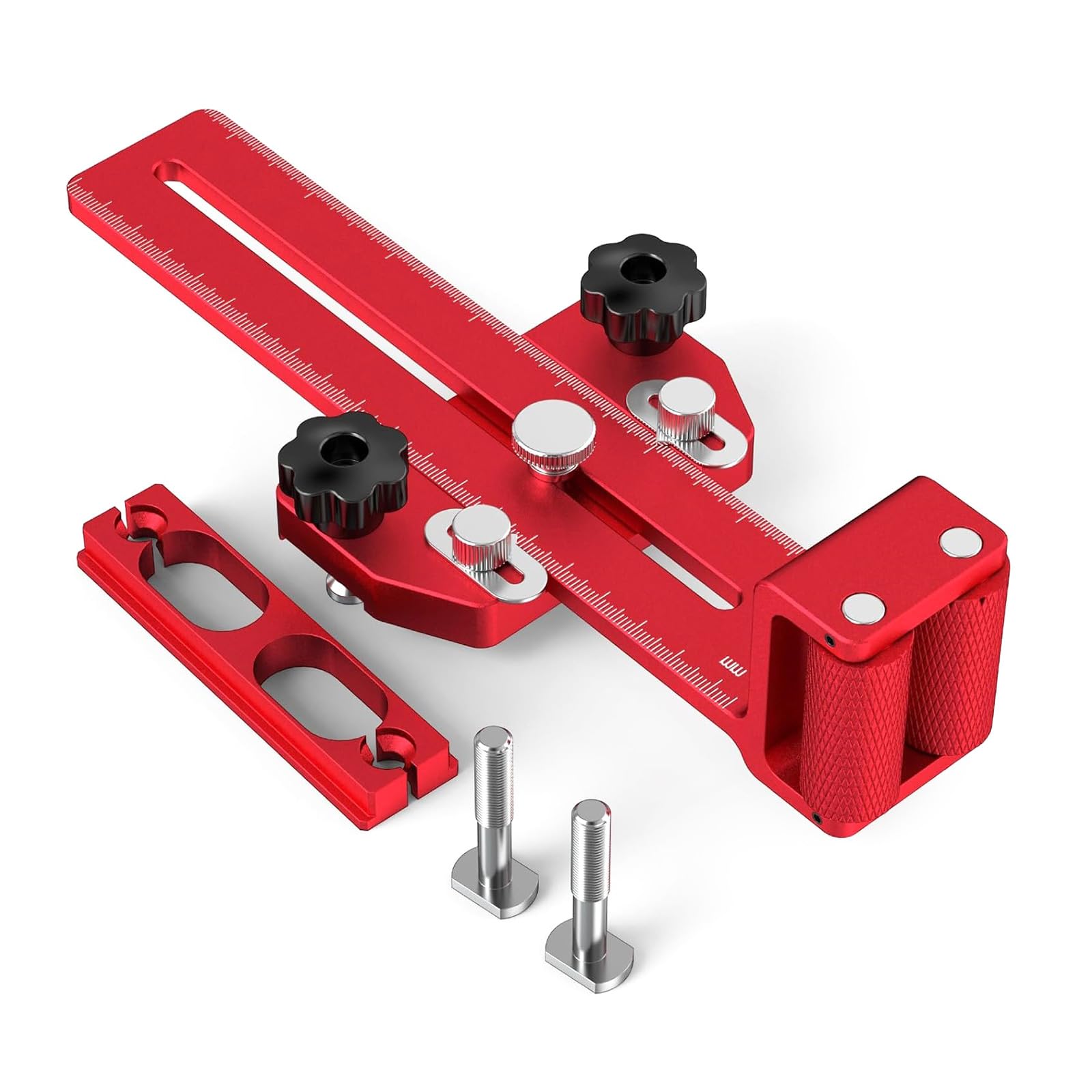 Professional Workshop Clamping Jigs Thin Ripped Jigs for Track Sawer Planers Featurings Smooth Cutting Stability Shaped T Slot Tool Including Measurement Scale
