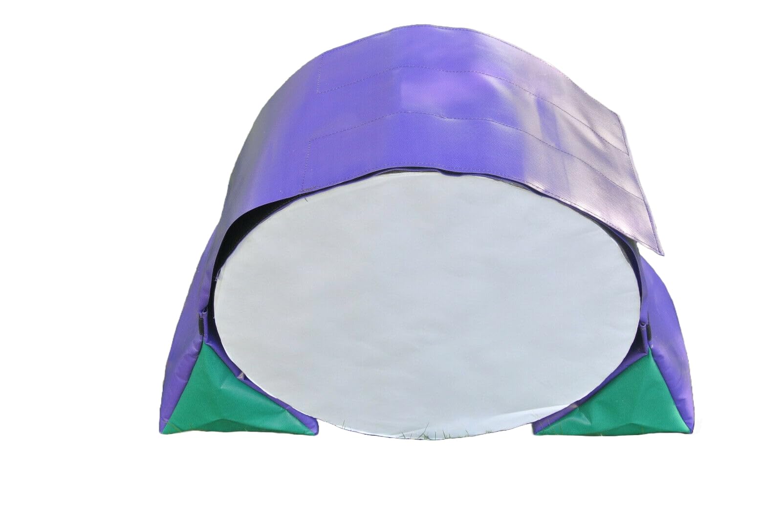 Church Products UK Dog Agility Training Tunnel Sand Bags Adjustable (60cm - 80cm) Indoor Outdoor Apparatus UV PVC (Purple/Green) *Tunnel Not Included*
