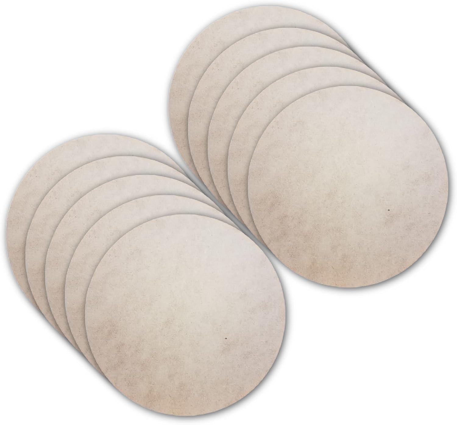 16" Circles, Blank Wood Craft Project Circle Base, Unfinished 1-8" Moisture Resistant MDF Art Shapes, Multi Pack (3)