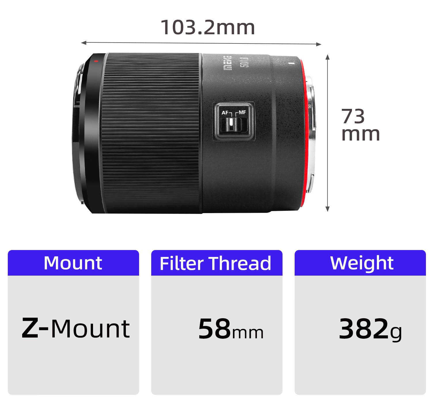 Amazon.com : Meike 50mm F1.8 Full Frame STM Auto Focus Prime Lens