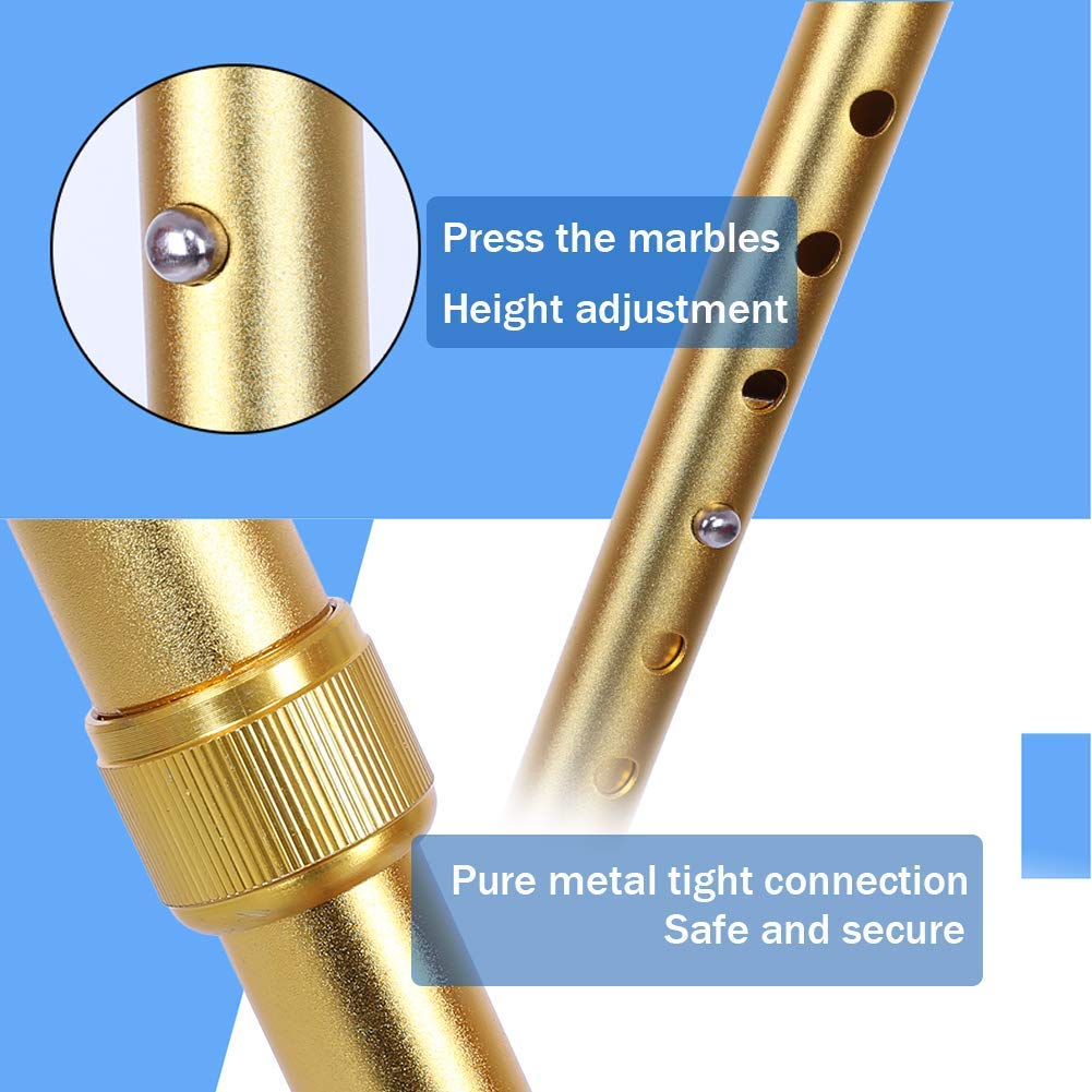 Bastones Ajustables de Cuatro Patas, con luz LED, bastón de Cuatro Esquinas para discapacitados y Ancianos, Bastones Antideslizantes Ligeros, muletas Times