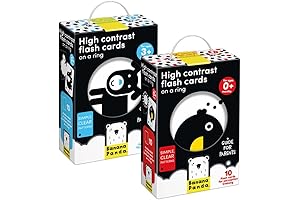 Banana Panda: High Contrast Baby Cards on a Ring