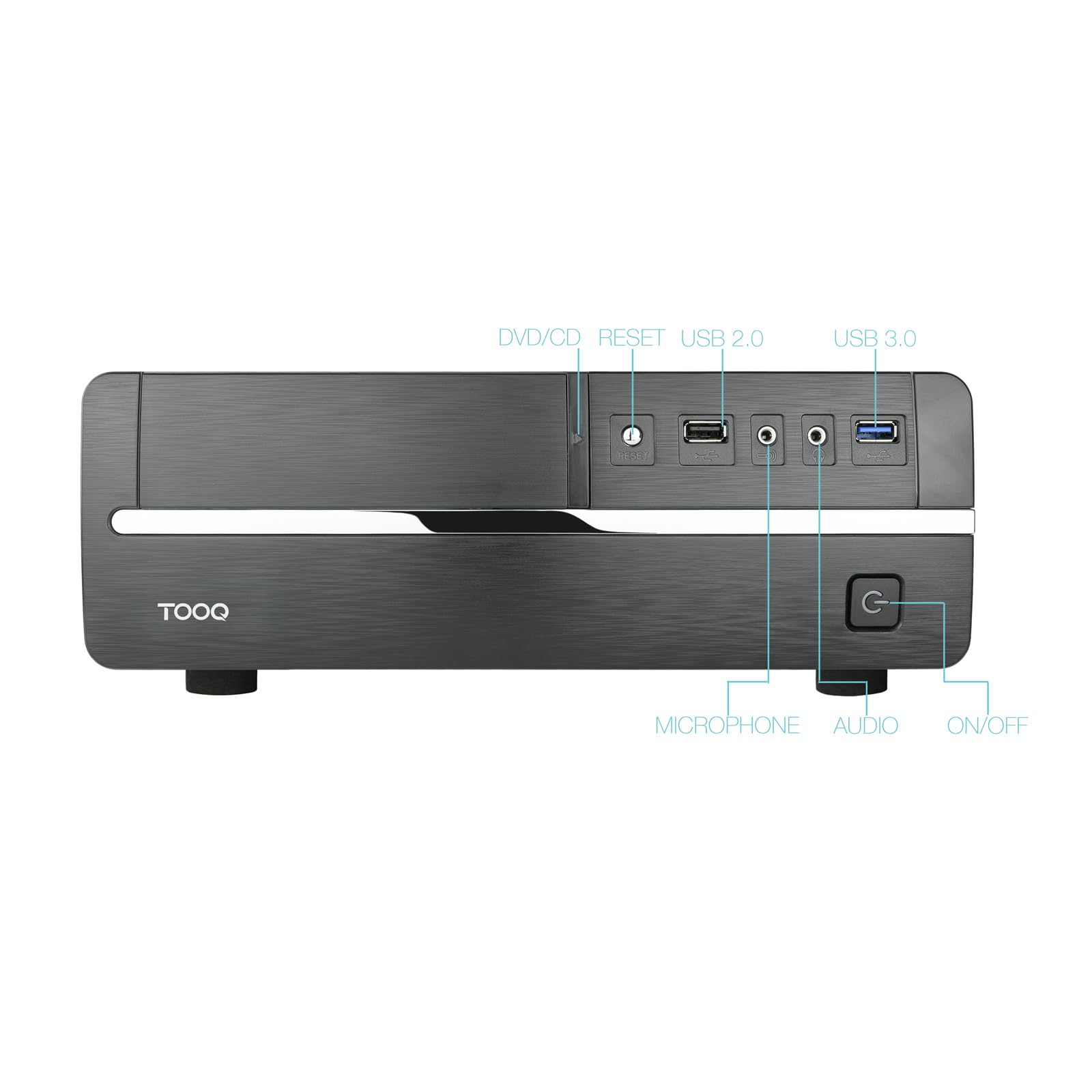 TooQ TQC-3005U3 - Hardware PC (USB 3.0, 500 W), colore nero