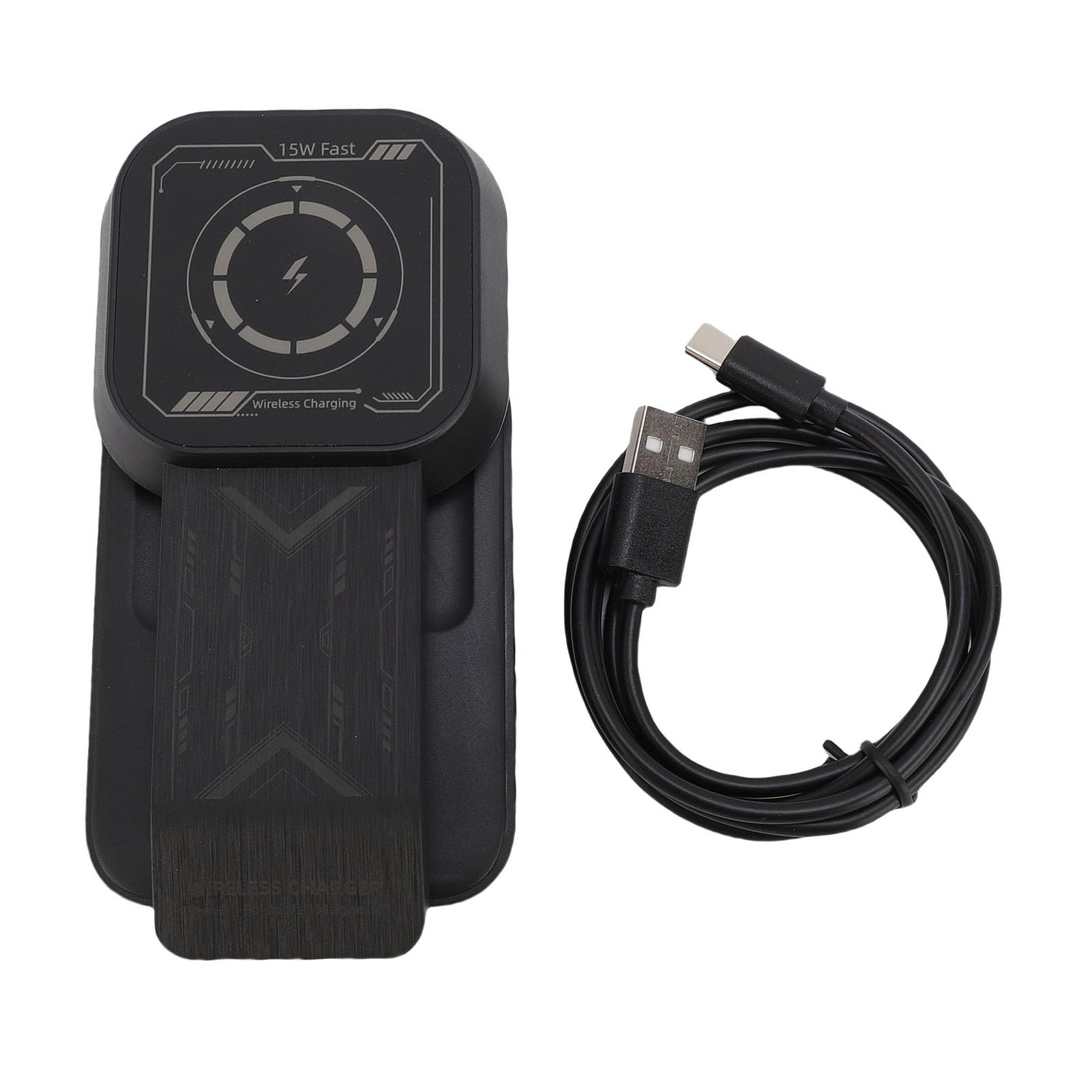 Cryfokt Wireless Charging Dock, 15W Multi-device Charger | Allineamento magnetico, design compatto, per uso in viaggio