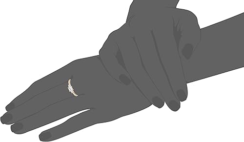 Miniatura 4 de Tienda Essentials Anillo de plata de ley chapada en platino o oro con 3 piedras de corte princesa hecho con circonitas Infinite Elements