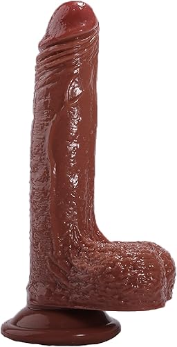 Consoladores realistas que se sienten como la piel, consolador de 7 pulgadas con fuerte ventosa para jugar con manos libres, consolador para